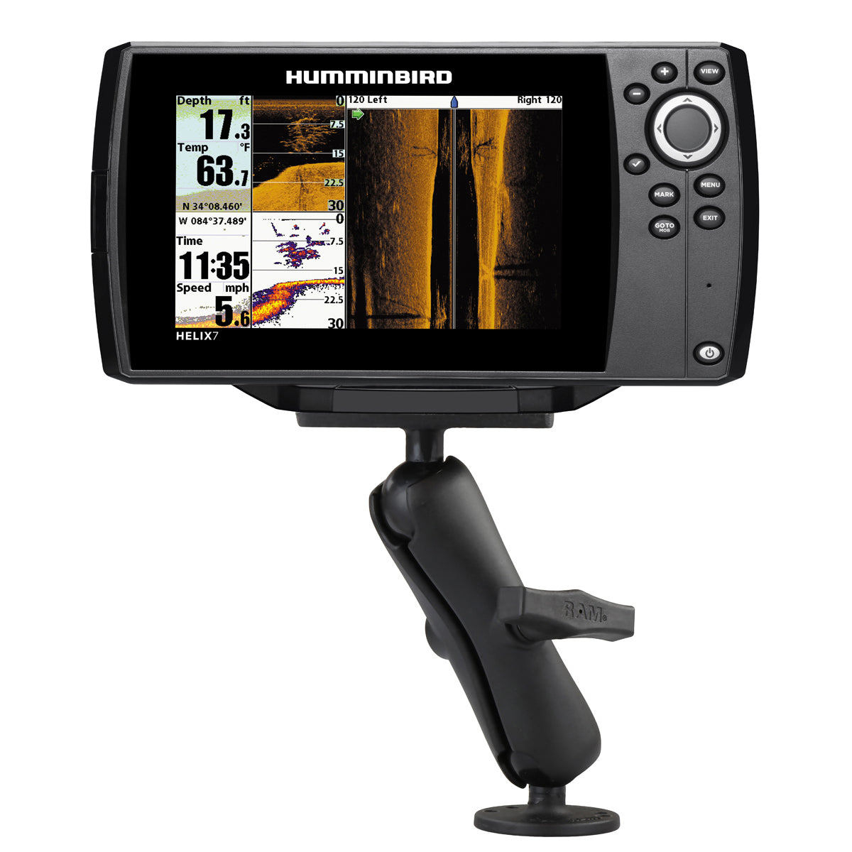 RAM Humminbird Helix 7 Mount 1.5" (RAM-202-24-202U)