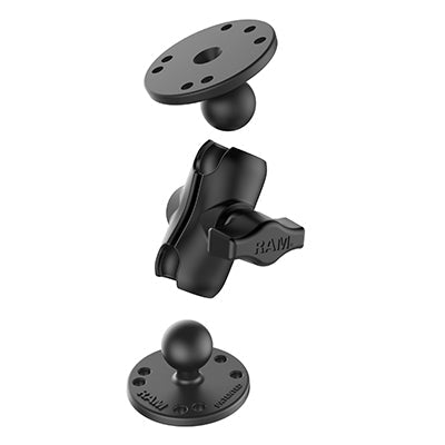 RAM Short Socket Arm Two Round Bases B (RAM-B-101U-A)