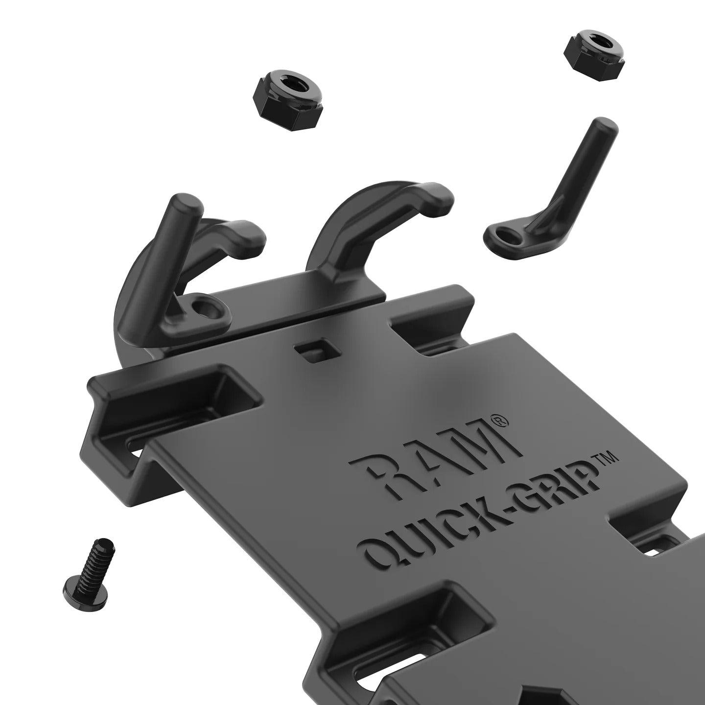 RAM Quick-Grip XL Phone Mount with Vibe-Safe and U-Bolt Short Arm (RAM-B-149Z-A-PD4-462)
