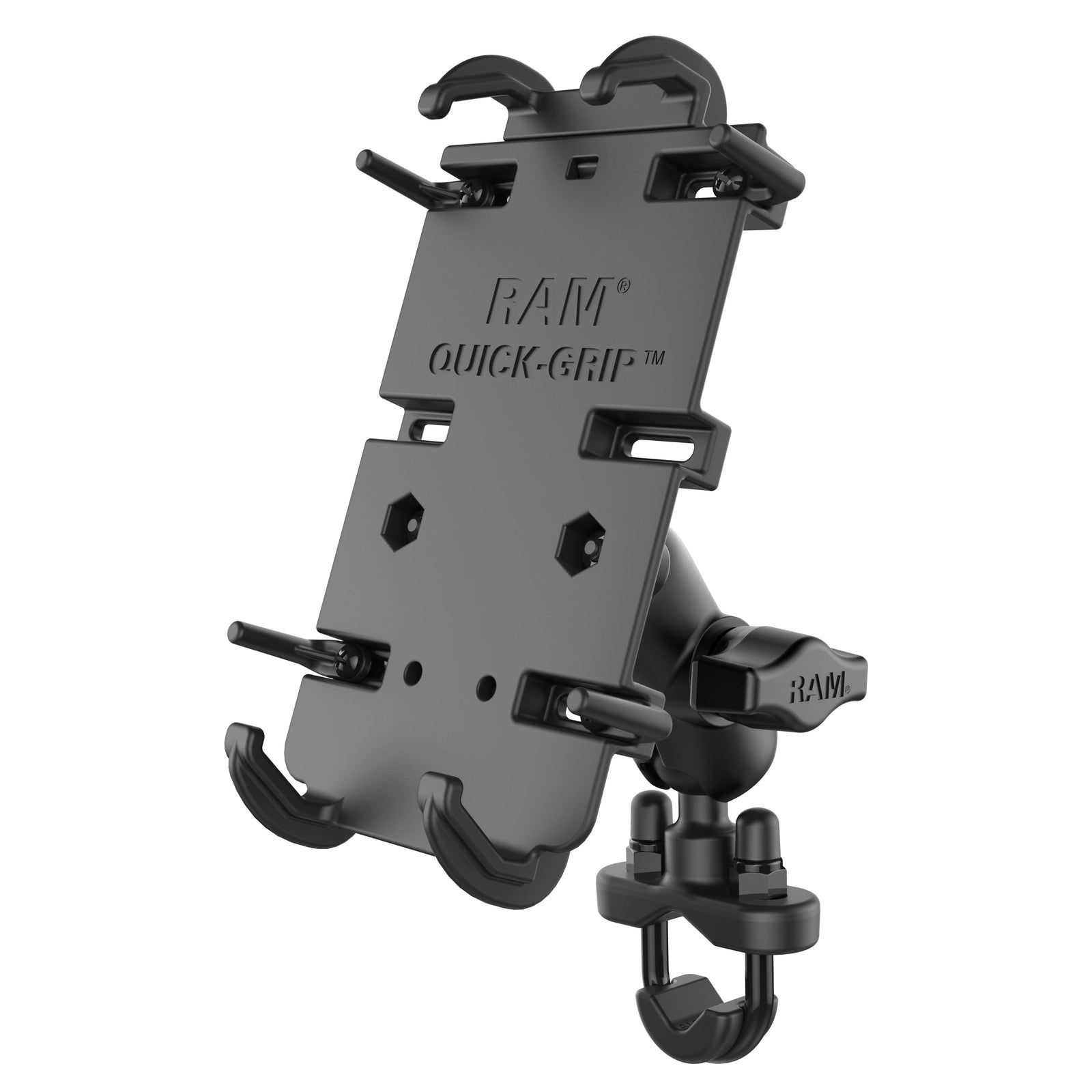 RAM Quick-Grip™ XL Phone Mount w Handlebar U-Bolt (RAM-B-149Z-A-PD4)