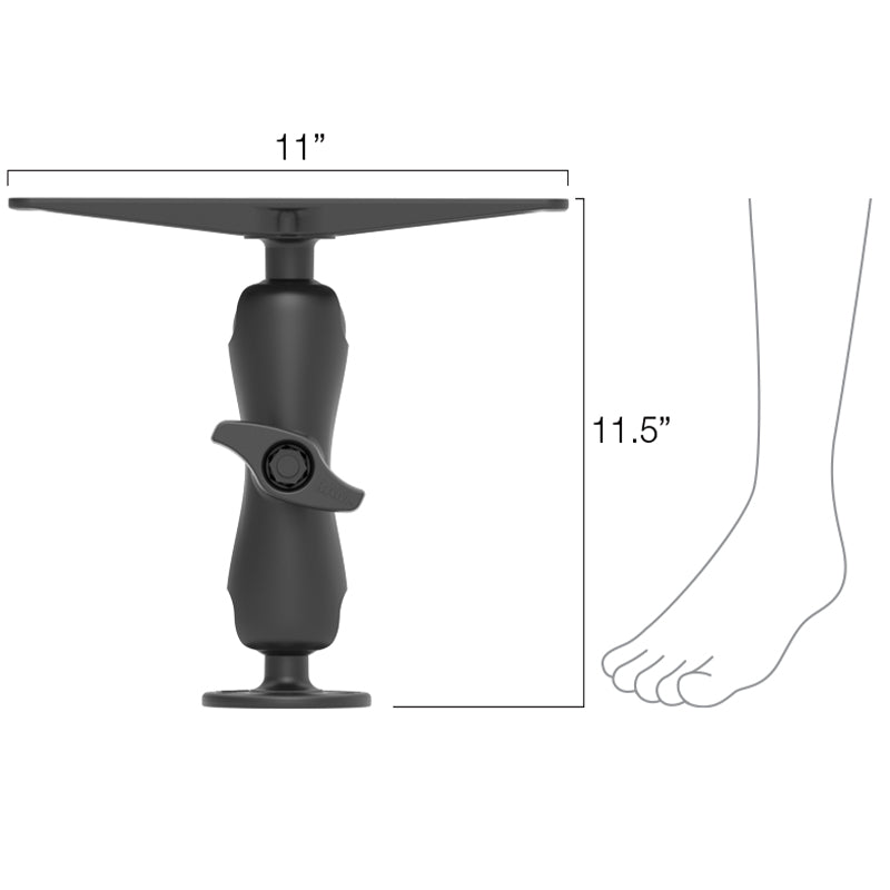 RAM Heavy Duty Marine Mount w Standard Arm D (RAM-D-111U)