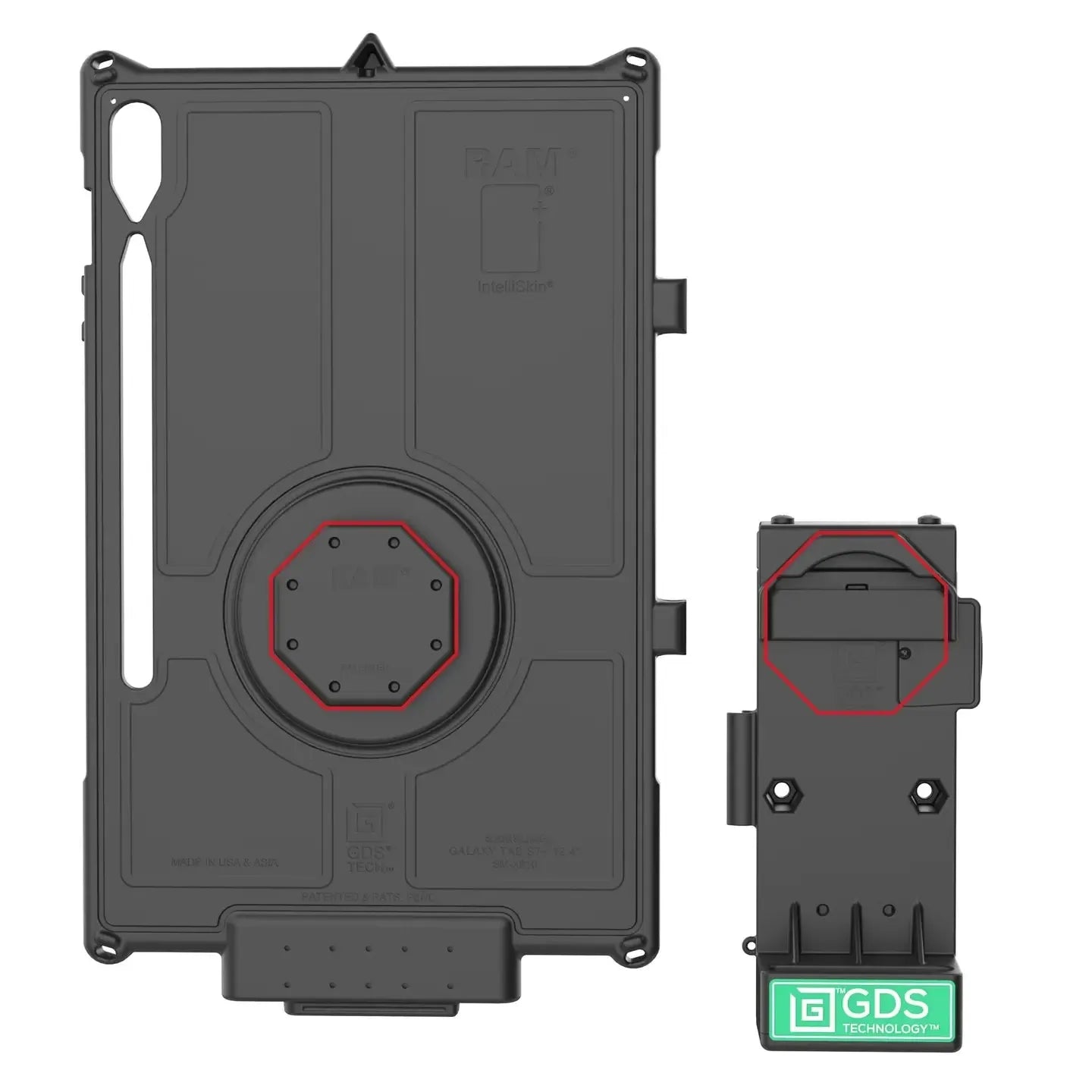 RAM GDS Uni-Conn Spring Loaded Power + Single USB-C Dock (RAM-GDS-DOCK-V12-U1CP-CU)