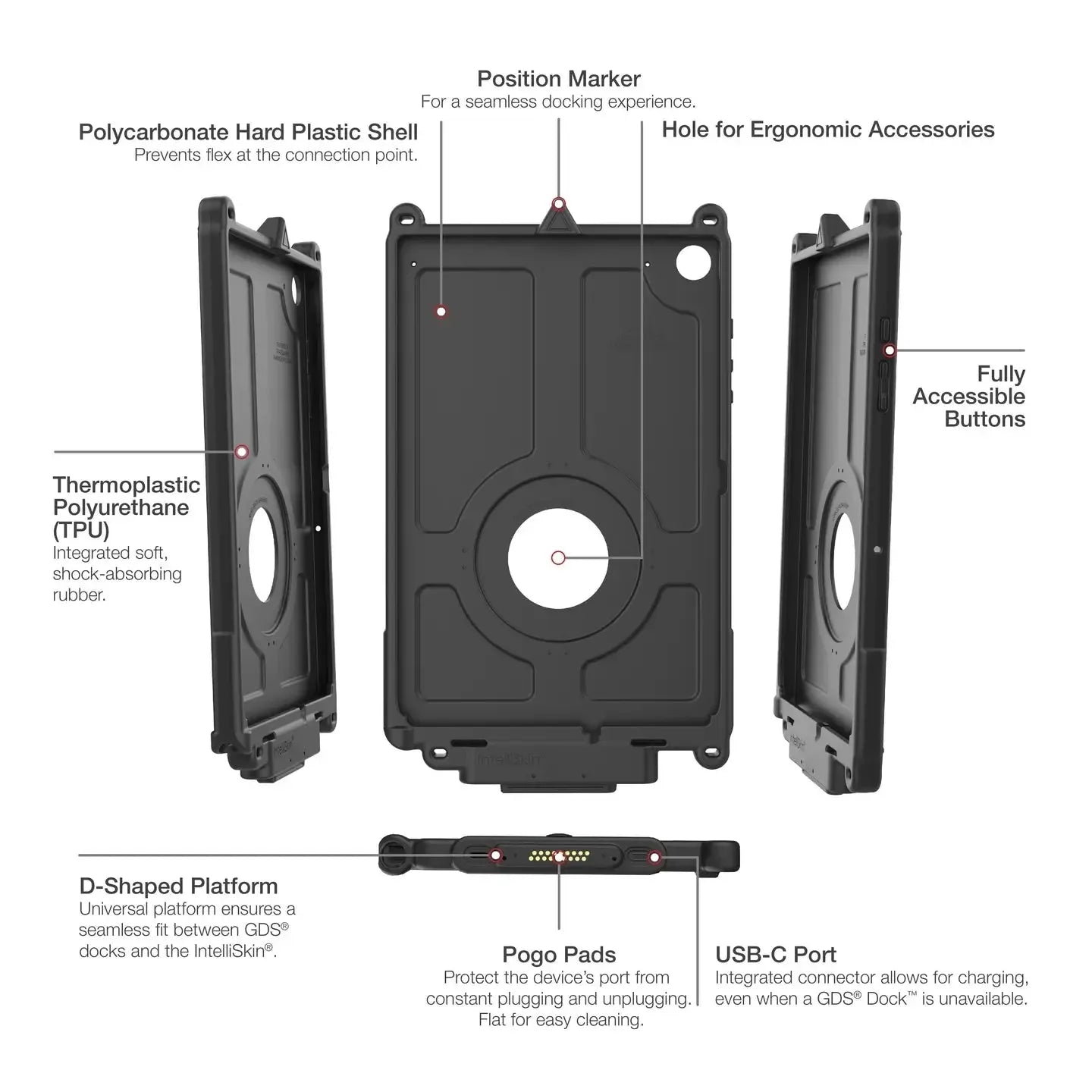 RAM IntelliSkin Next Gen for Samsung Tab A9+ (RAM-GDS-SKIN-SAM88-NG)