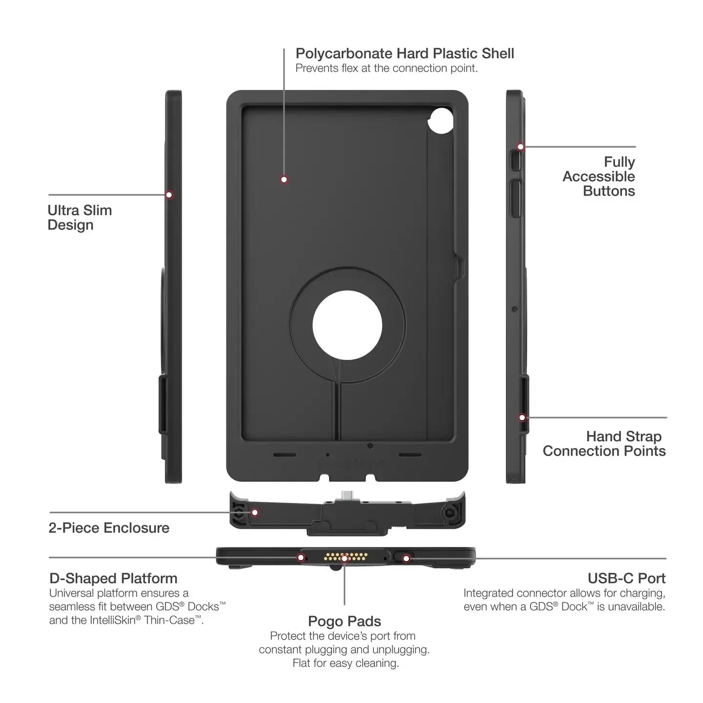 RAM IntelliSkin Thin-Case for Samsung Tab A9+ (RAM-GDS-SKIN-SAM88-TCD)