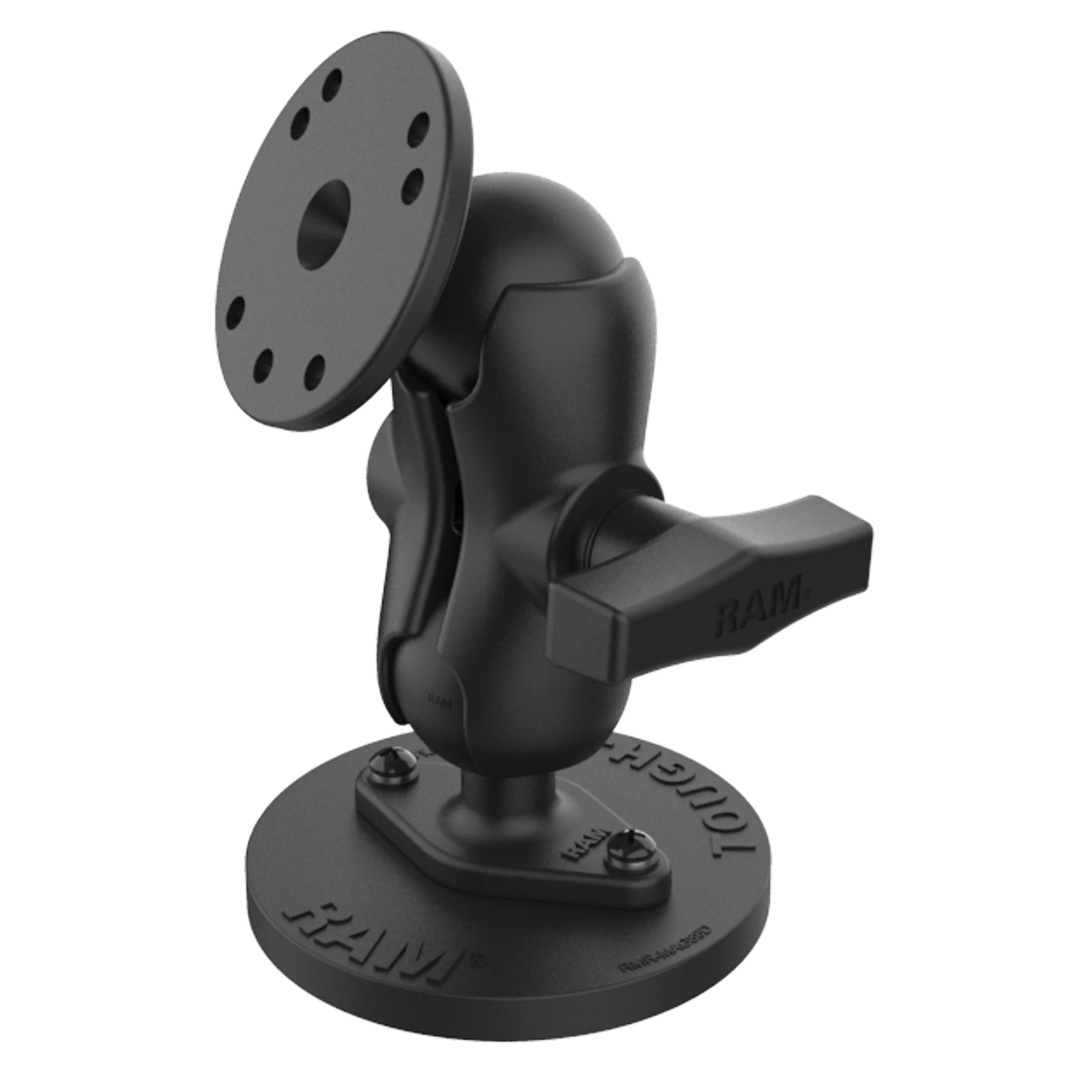 RAM Tough-Mag Mount w Short C Size Arm & Round Plate (RAM-101-B-MAG88U)