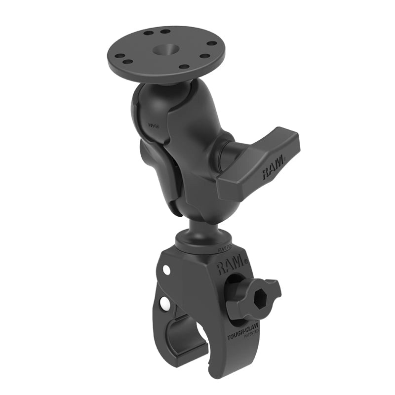 RAM Small Tough-Claw Round Plate Mount C Size Short (RAM-202-B-400U)