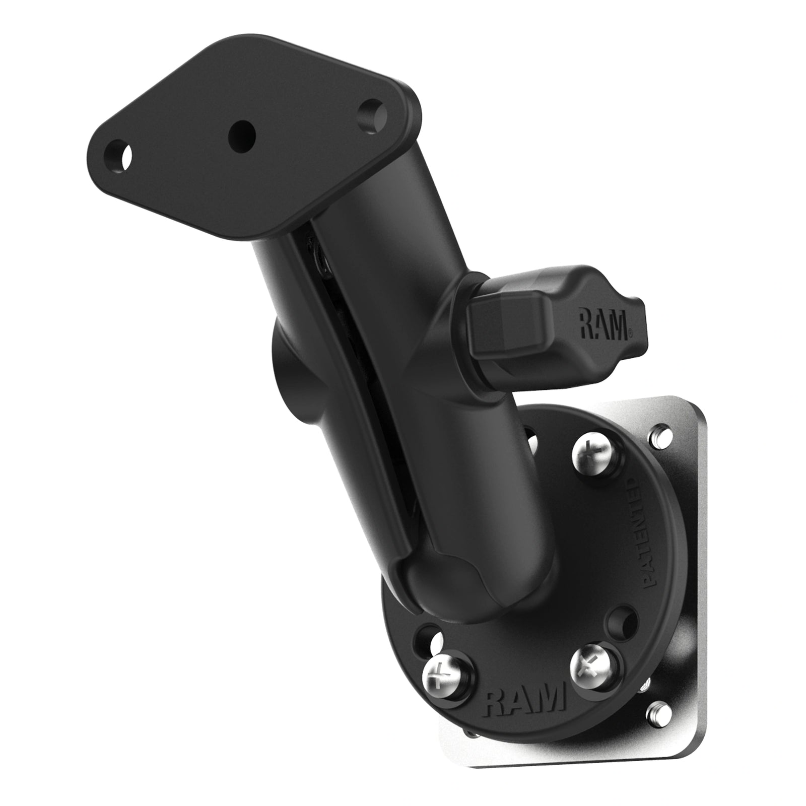 RAM Dashboard Diamond Plate Mount B Size Medium (RAM-B-138U-225B2)