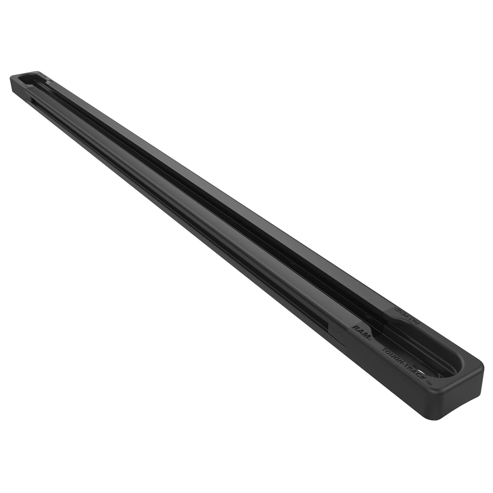 RAM-TRACK-EXA-13BU - Black modular aluminium RAM Tough-Track - angled view