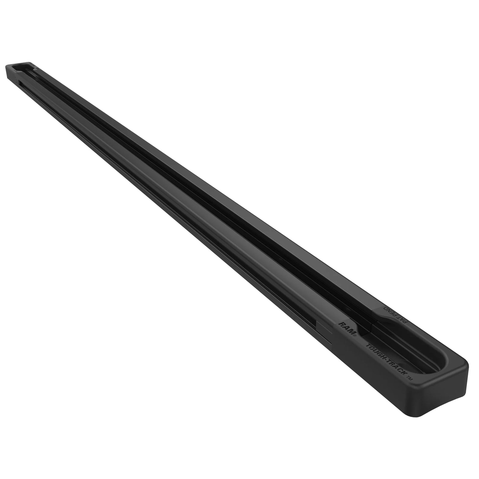 RAM-TRACK-EXA-17BU - Black modular aluminium RAM Tough-Track - angled view
