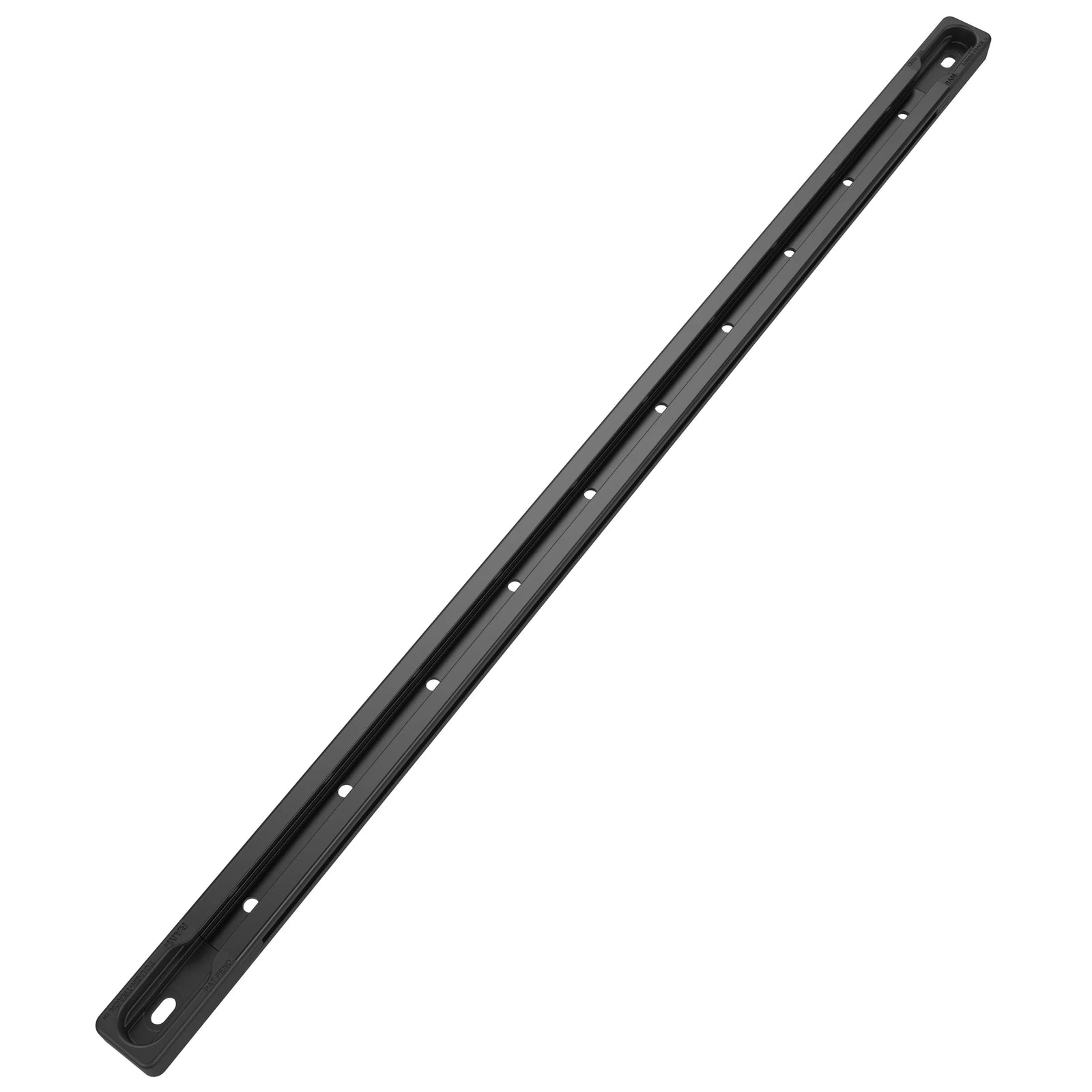 RAM-TRACK-EXA-17BU - Black modular aluminium RAM Tough-Track - full length with end caps