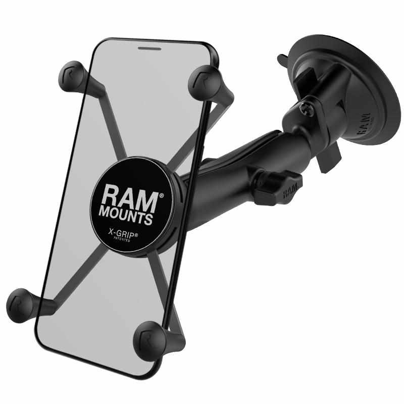 RAM Long Arm Suction Mount w Large X-Grip (RAM-B-166-C-UN10U) - Modest Mounts