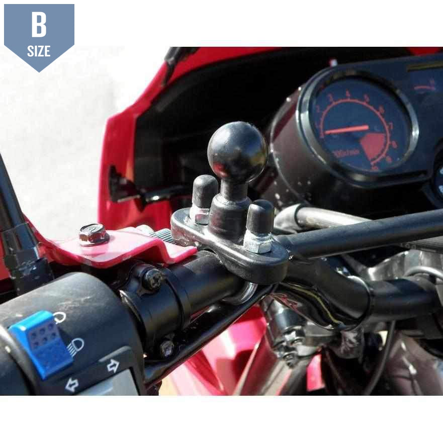 RAM Rail Base with Stainless Steel U-Bolt & 1" Ball (RAM-B-231U) - Modest Mounts