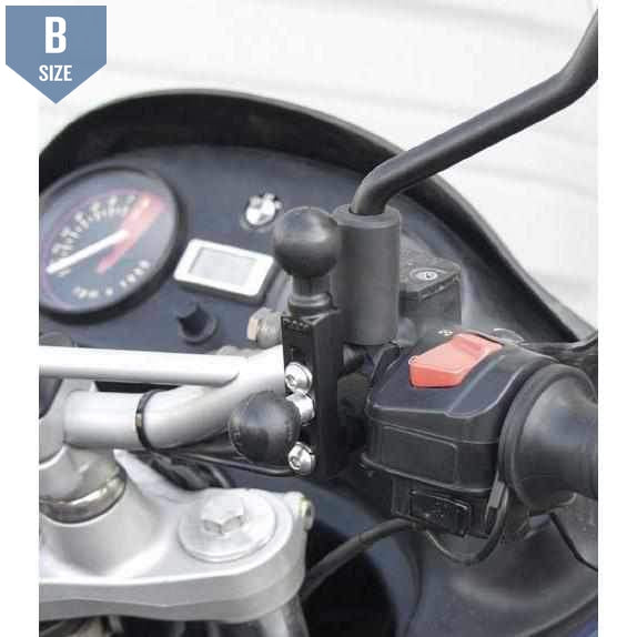 RAM Motorcycle Brake/Clutch Double Ball Base (RAM-B-309-2U) - Modest Mounts