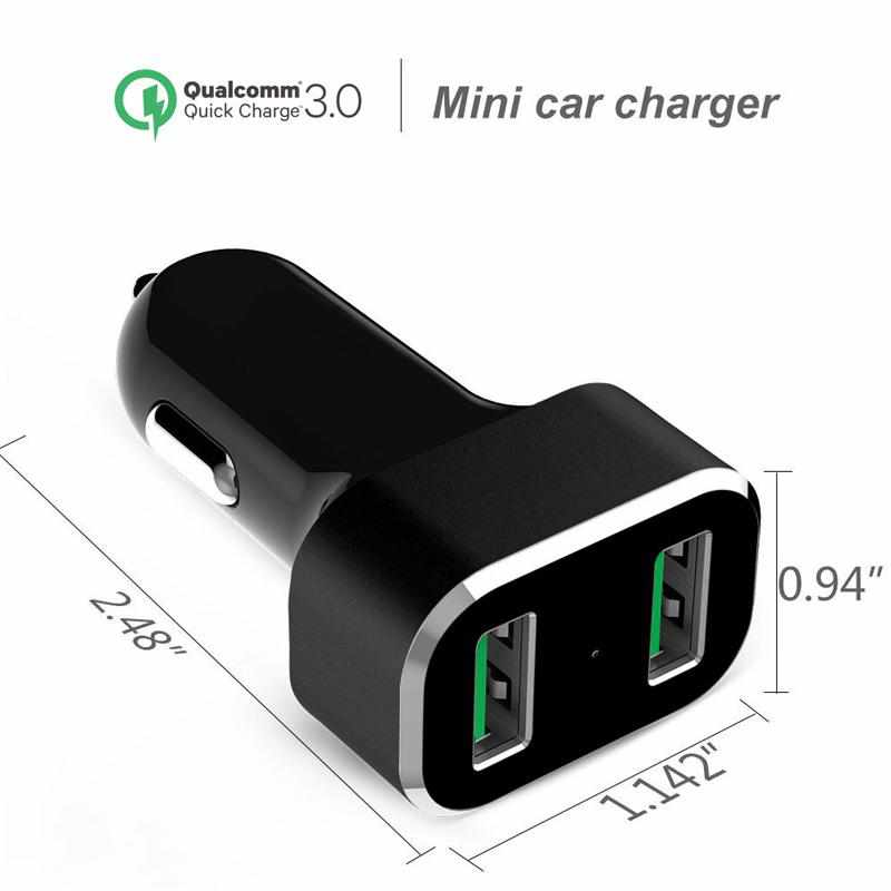 RAM GDS® 2-Port Cigarette Quick Charger (RAM-GDS-CHARGE-USB2QCCIG) - Modest Mounts