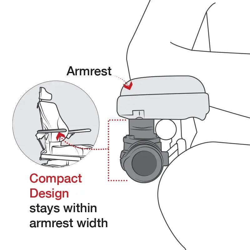 RAM Universal Wheelchair Base Quick Release Swivel (RAP-AAPR-WCT)