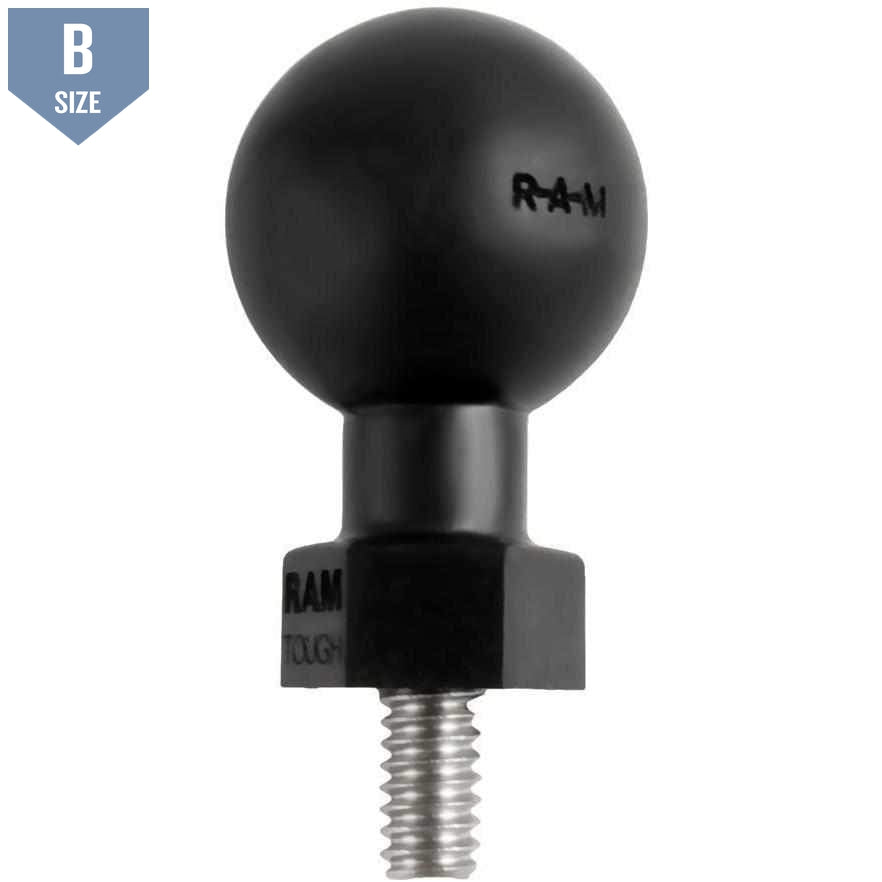 RAM 1" Tough-Ball with .50" Stud (RAP-B-379U-252050) - Modest Mounts