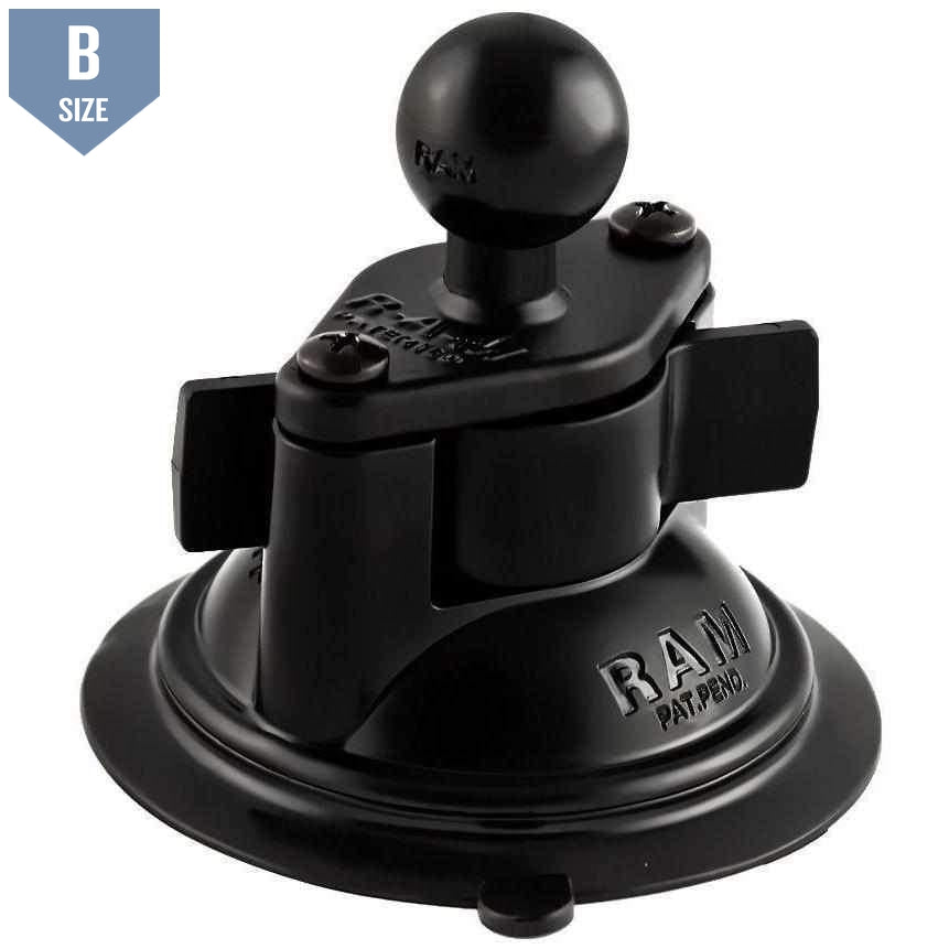 RAM Suction Cup Base w 1" Ball (RAM-B-224-1U) - Modest Mounts