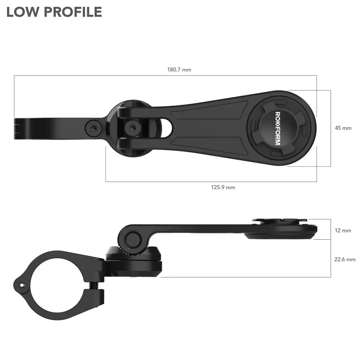 ROKFORM Motorcycle Handlebar Phone Mount V2 (334101P2)