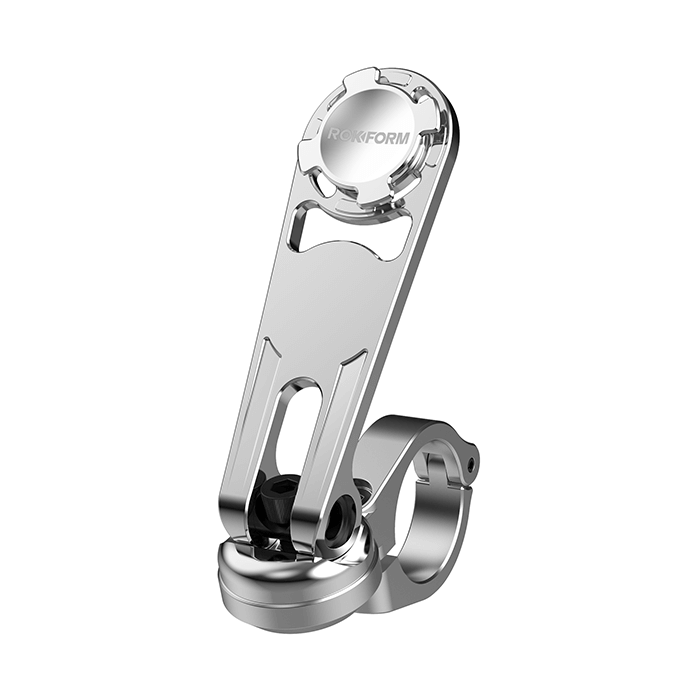 ROKFORM Motorcycle Handlebar Phone Mount Polished Aluminium (334101P-PA)