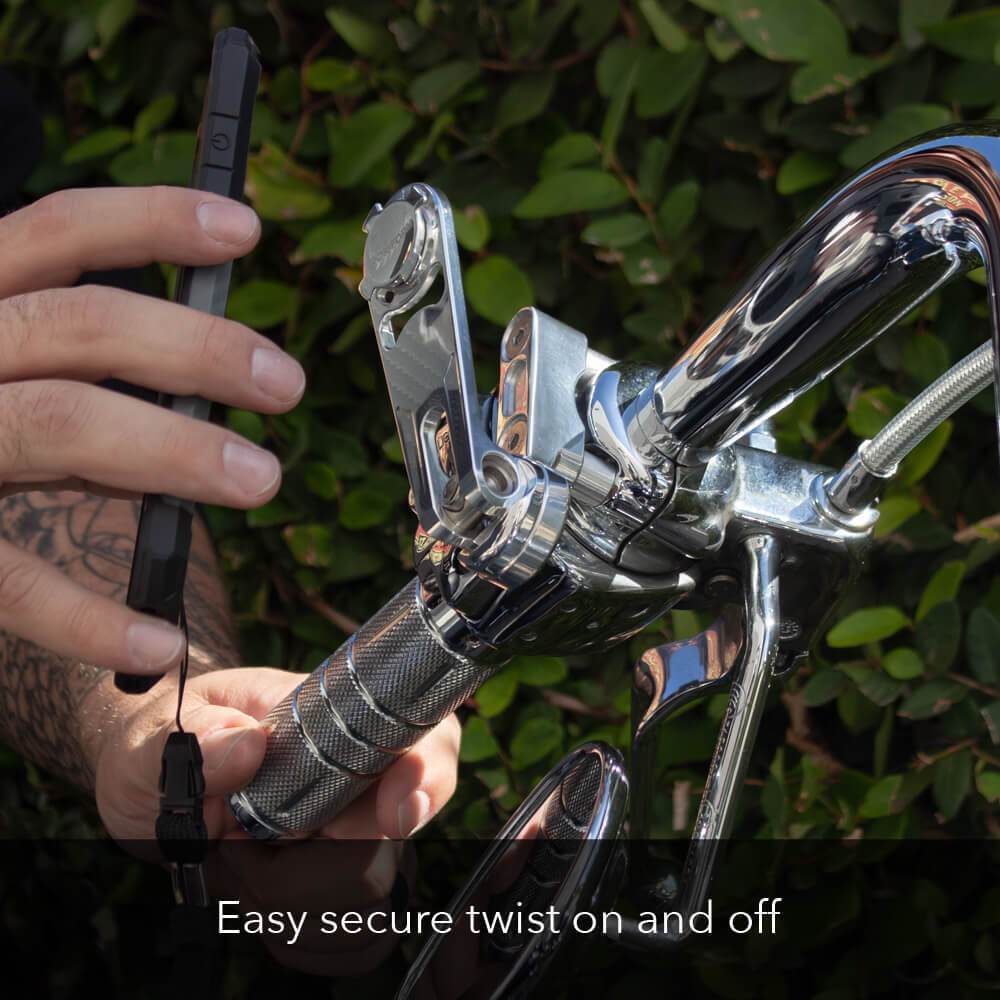 ROKFORM Pro Series Motorcycle Perch Mount Polished Aluminium (334201P-PA)