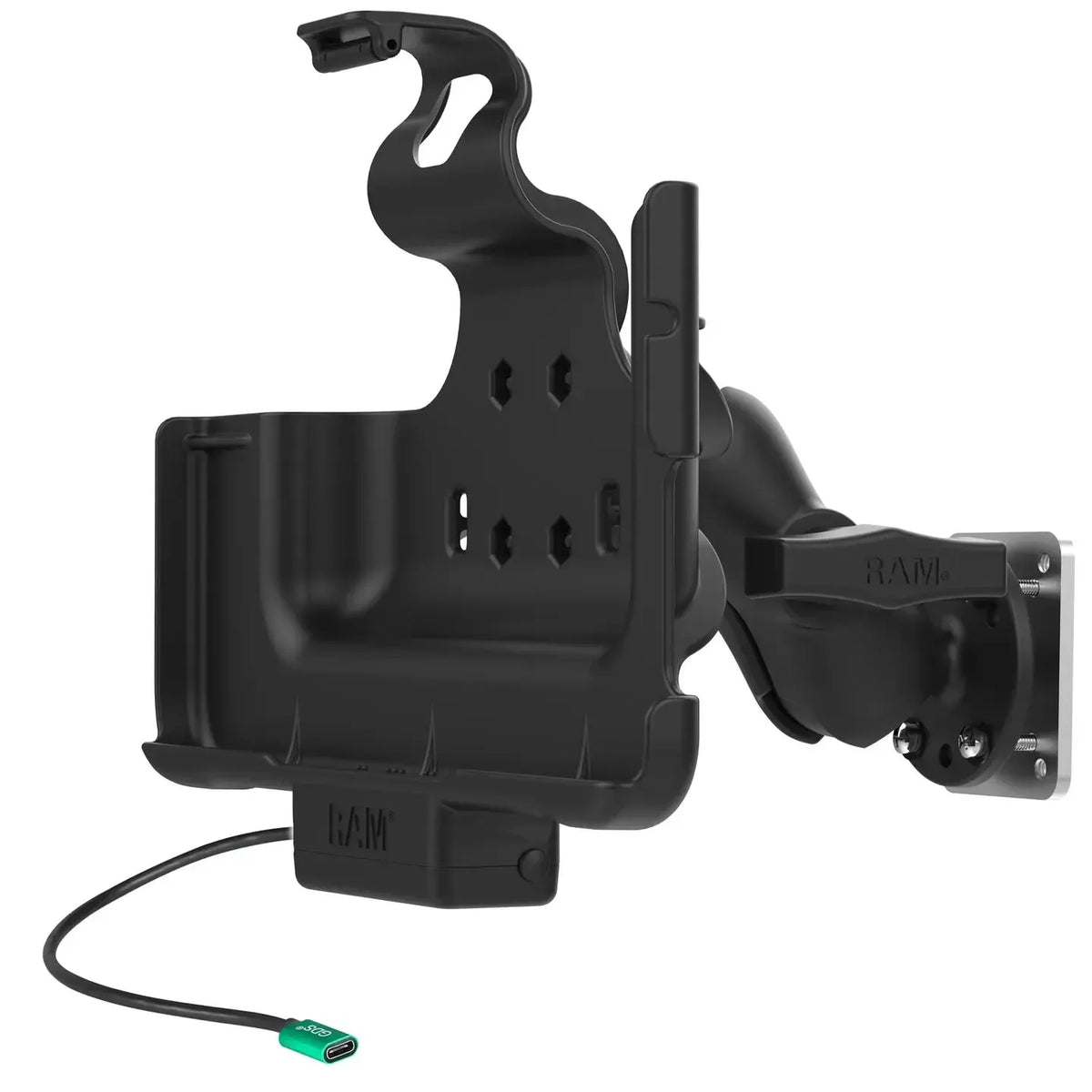 RAM EZ-Roll'r USB-C Powered Mount for Samsung Tab Active5 Pro &amp; 4 Pro (RAM-101-225B2-SAM52CP-V7CU)