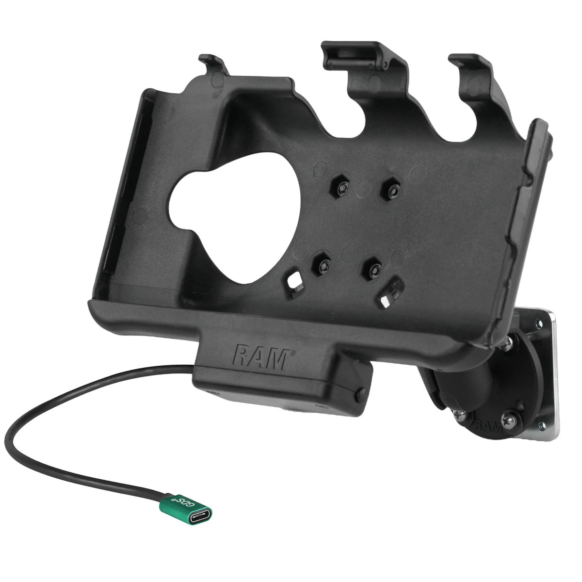 RAM EZ-Roll'r USB-C Powered Mount for Samsung Tab Active5 &amp; 3 (RAM-101-225B2-SAM60CP-V7CU)