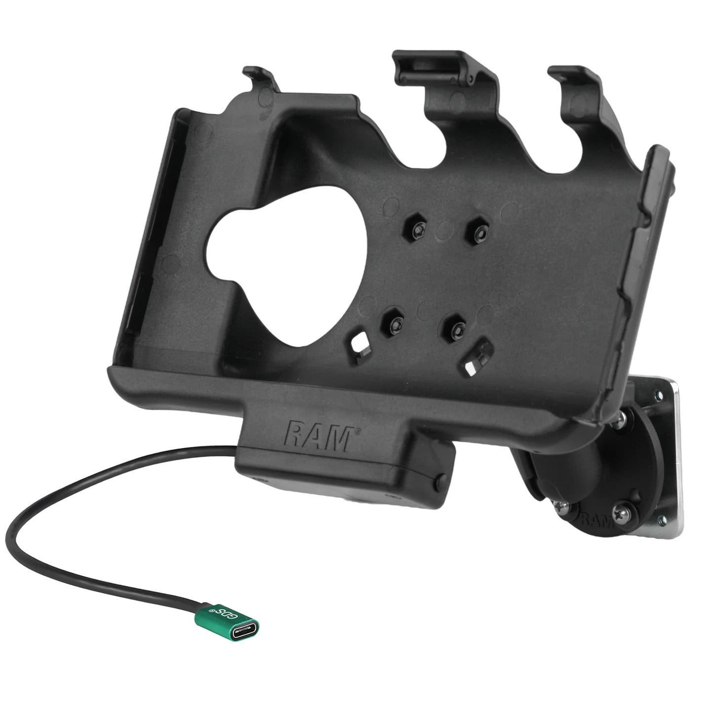 RAM EZ-Roll'r USB-C Powered Mount for Samsung Tab Active5 & 3 (RAM-101-225B2-SAM60CP-V7CU)