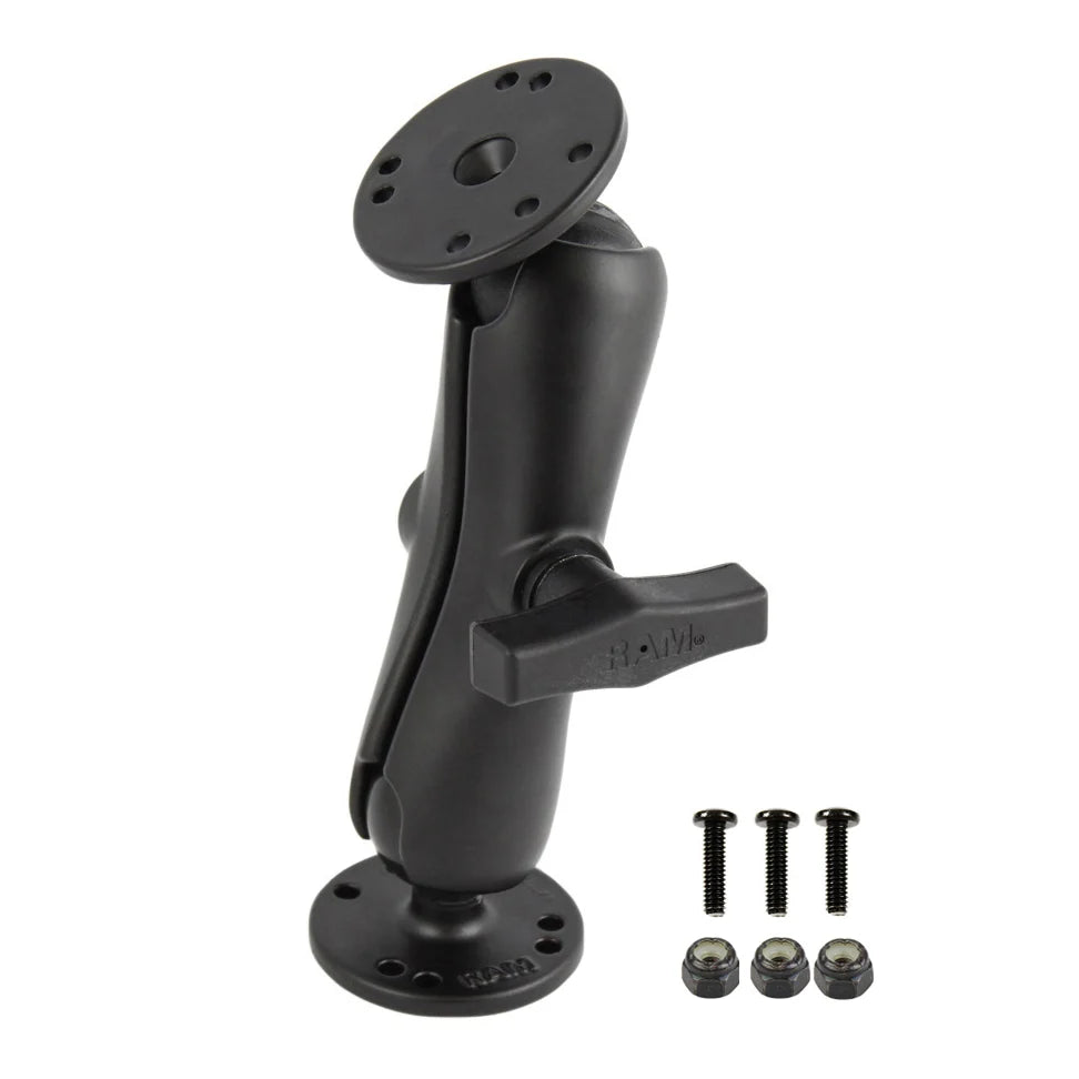 RAM-101-G4 C-size double ball mount with Garmin mounting screws and nuts