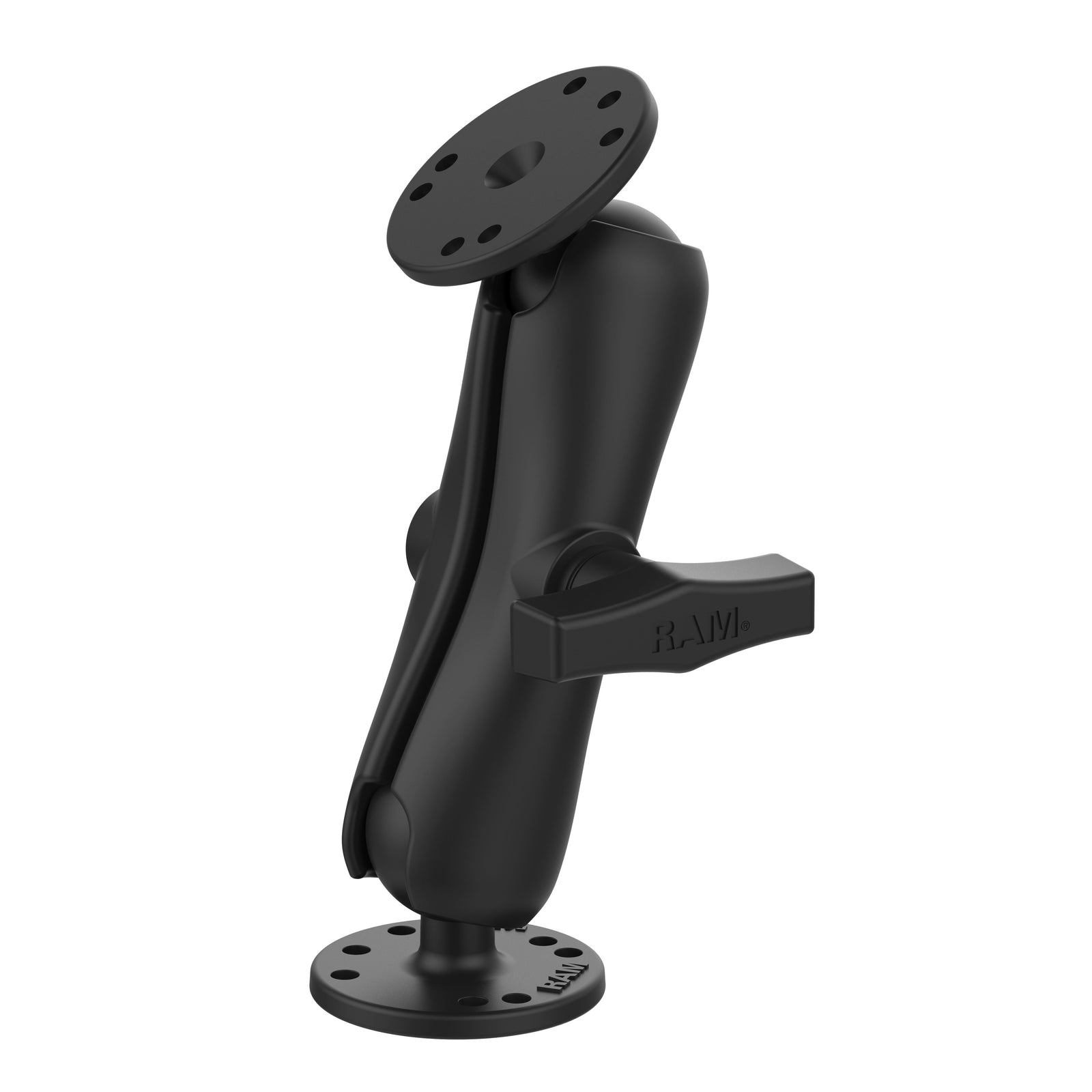 RAM Standard Socket Arm Two Round Bases C (RAM-101U)