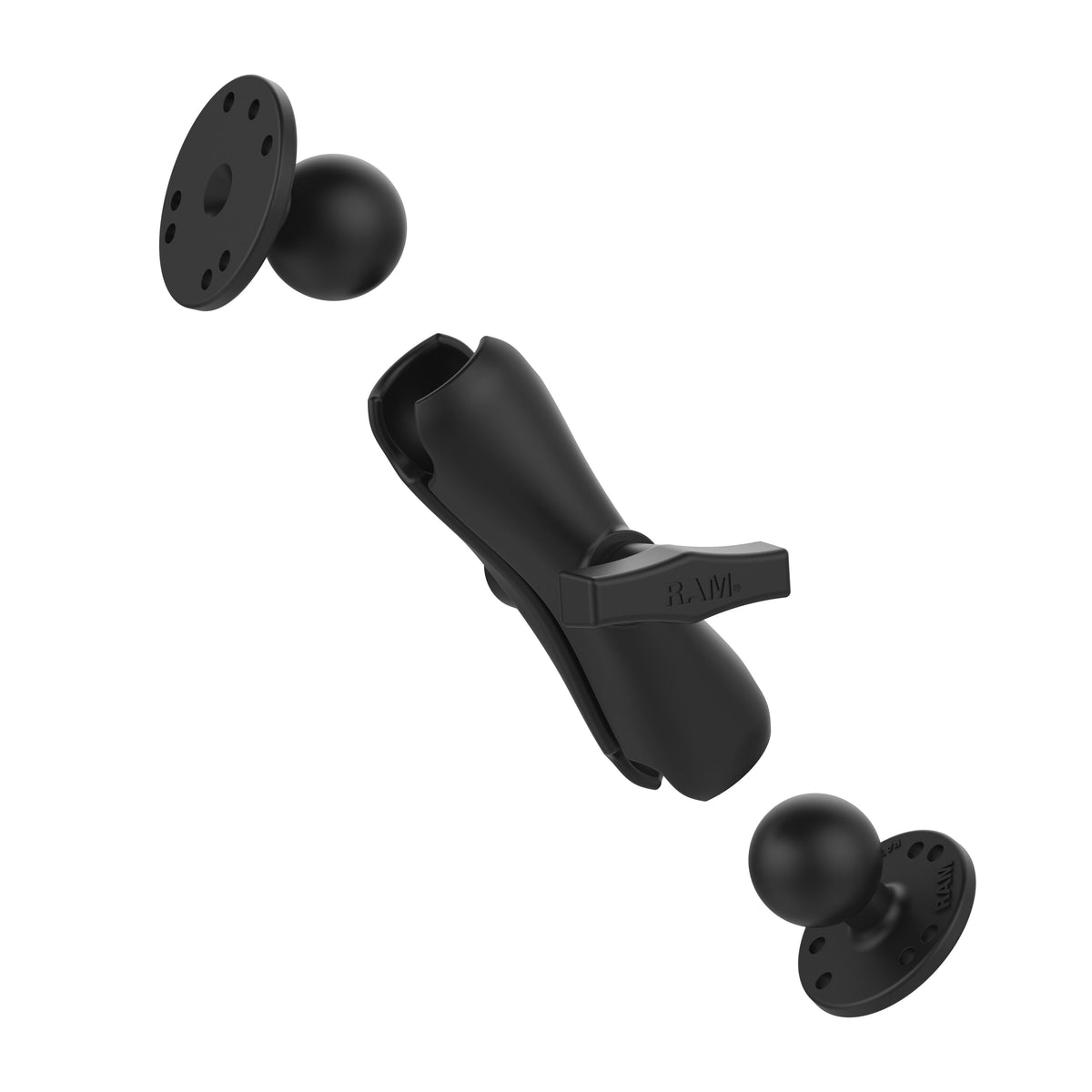 RAM Standard Socket Arm Two Round Bases C (RAM-101U)