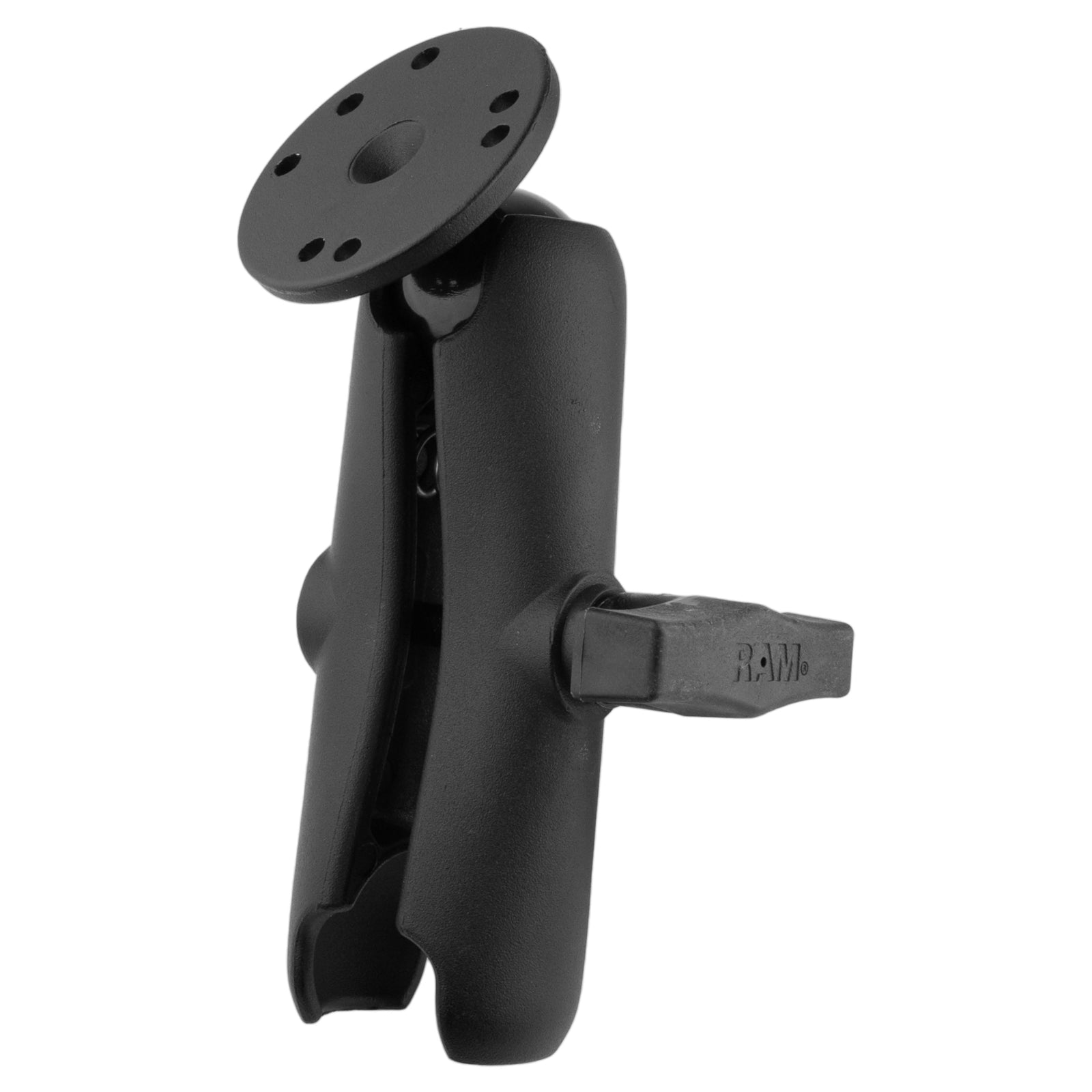 RAM Double Socket Arm w Round Base - C Size (RAM-103U)