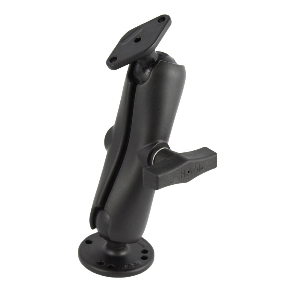 RAM® Double Ball Mount with Diamond Plate Adapter - C Size Medium (RAM-138U)