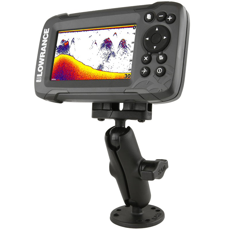 RAM 1" Mount for Lowrance Hook2-4 &amp; 5 (RAM-B-101-LO12)
