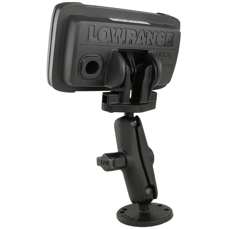 RAM 1" Mount for Lowrance Hook2-4 & 5 (RAM-B-101-LO12)