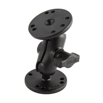 RAM Short Socket Arm Two Round Bases B (RAM-B-101U-A)