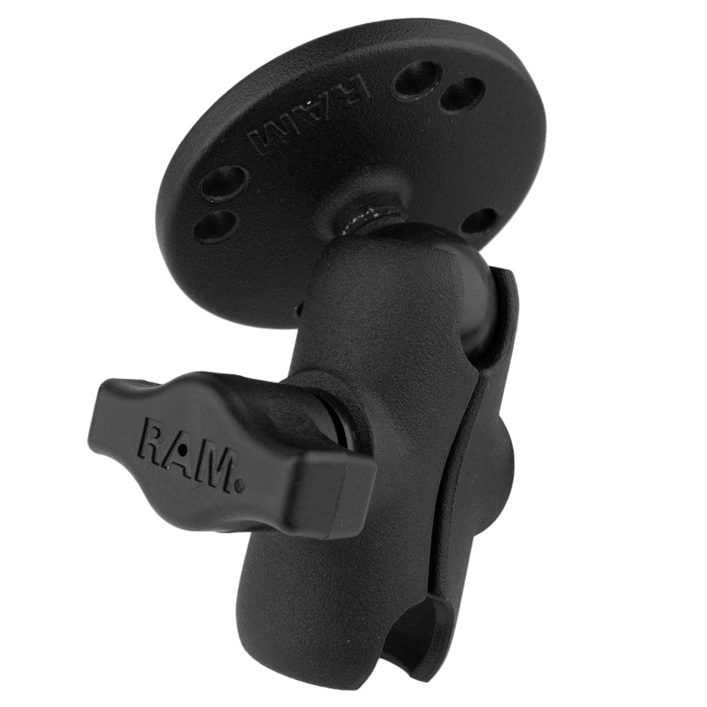 RAM Short Socket Arm with Round Plate B (RAM-B-103U-A)
