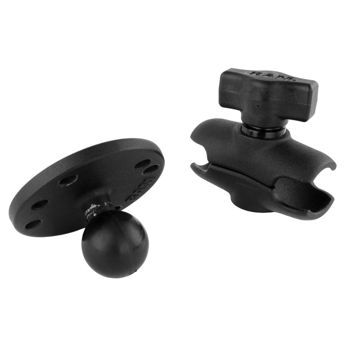 RAM Short Socket Arm with Round Plate B (RAM-B-103U-A)