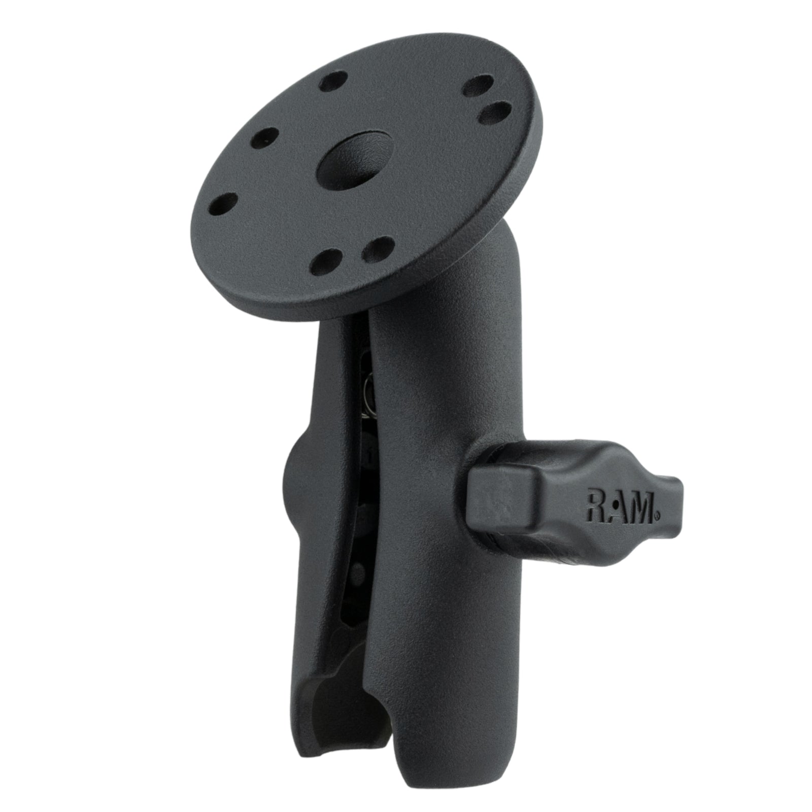 RAM Double Socket Clamp Arm w Round Base (RAM-B-103U)