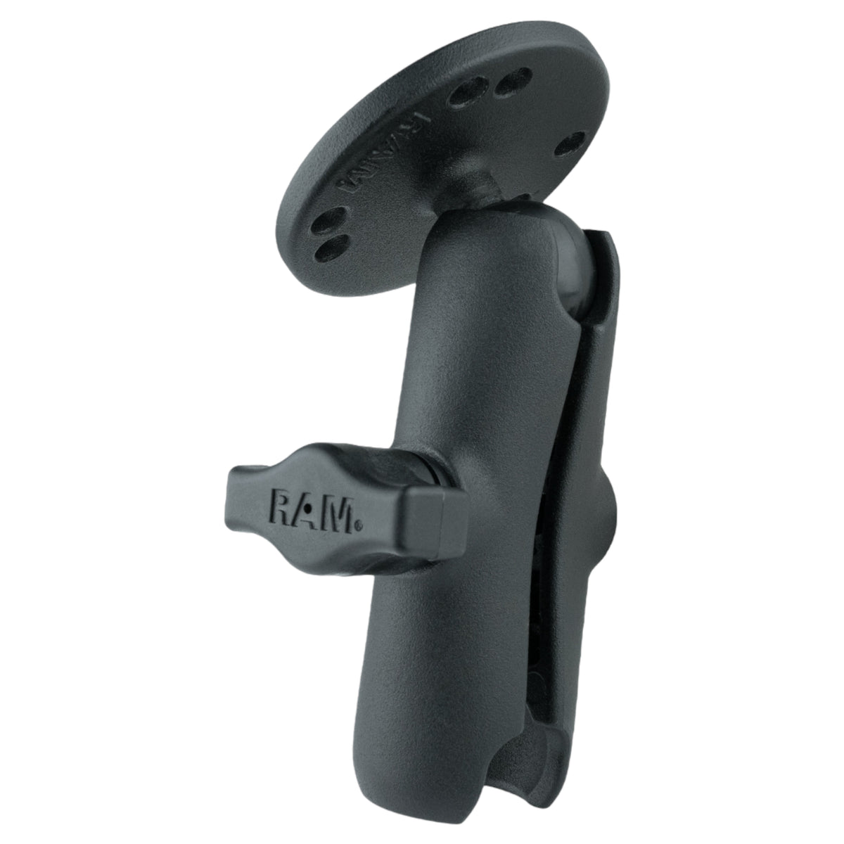 RAM Double Socket Clamp Arm w Round Base (RAM-B-103U)