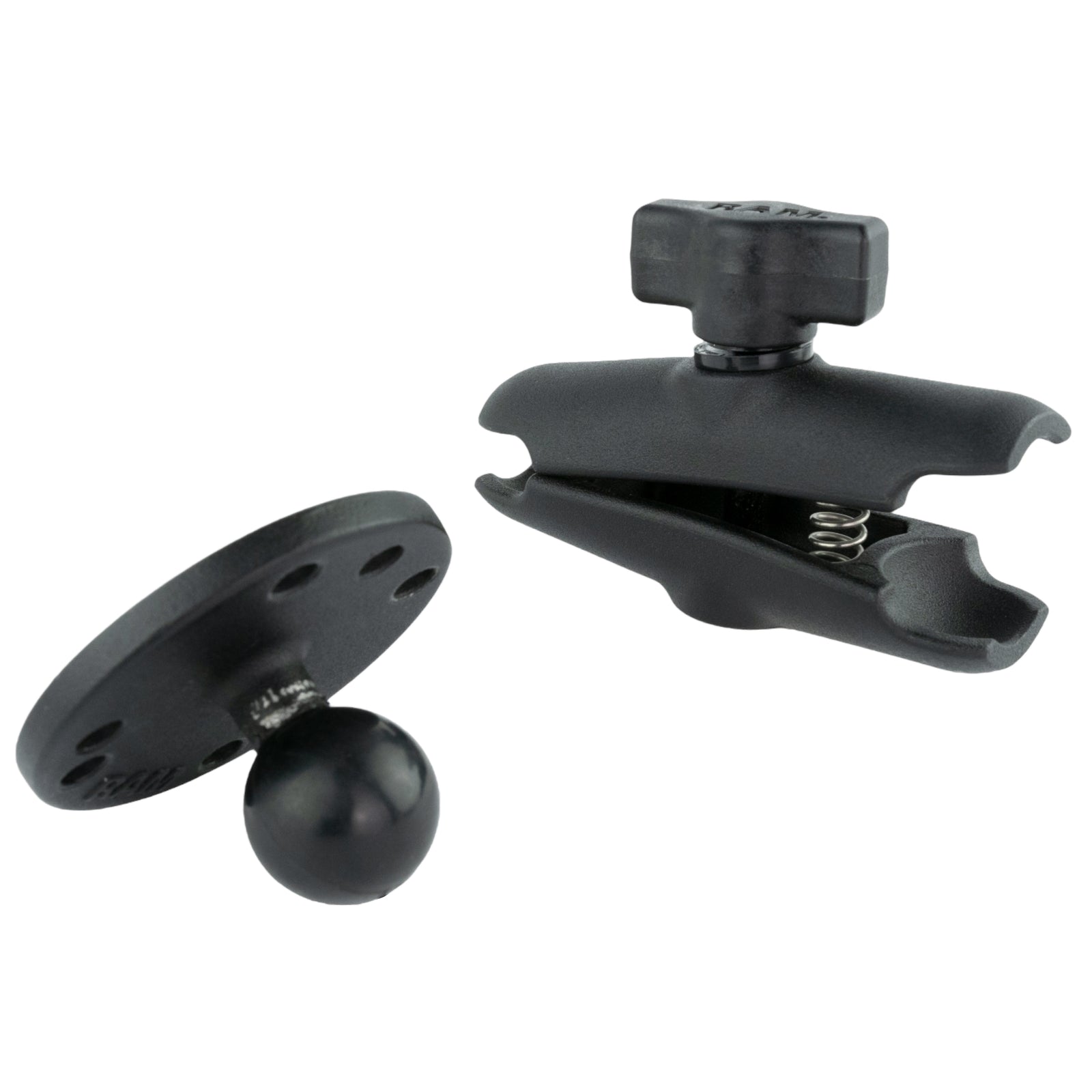 RAM Double Socket Clamp Arm w Round Base (RAM-B-103U)