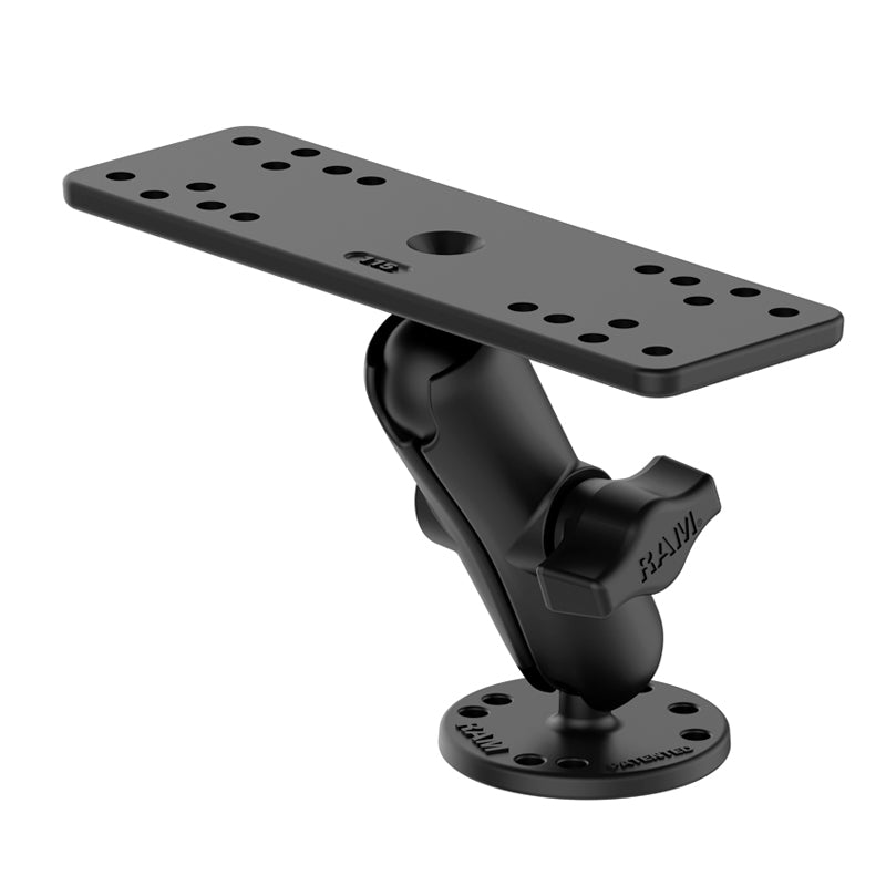 RAM 1" Marine Mount w 6.25" X 2" Rectangle Base (RAM-B-111U)
