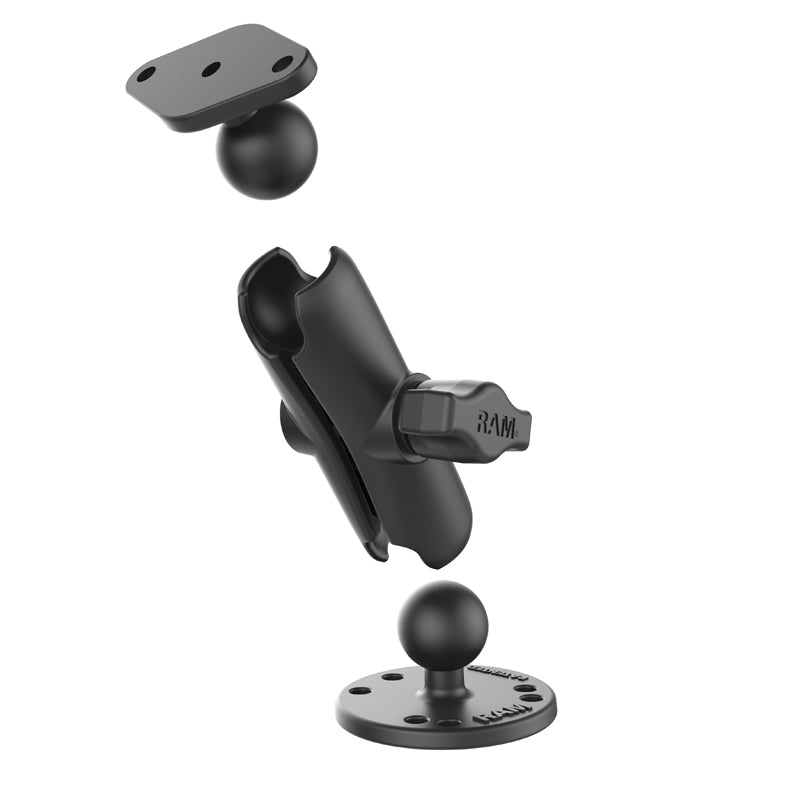 RAM 1" Ball Standard Arm 2.5" Diamond Plate Set (RAM-B-138U)