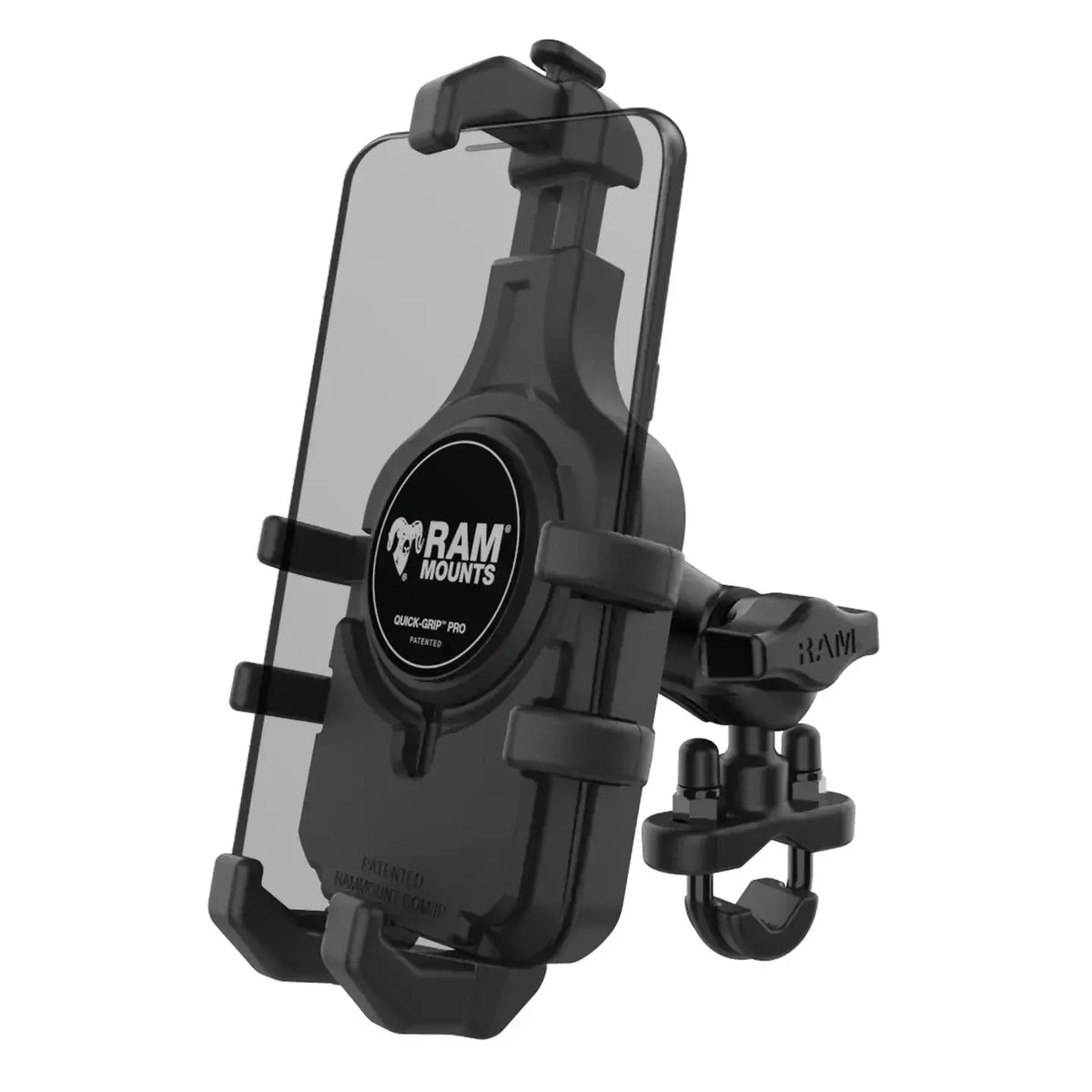RAM Quick-Grip Pro™ Phone Mount w Short Handlebar U-Bolt (RAM-B-149Z-A-PD5U)