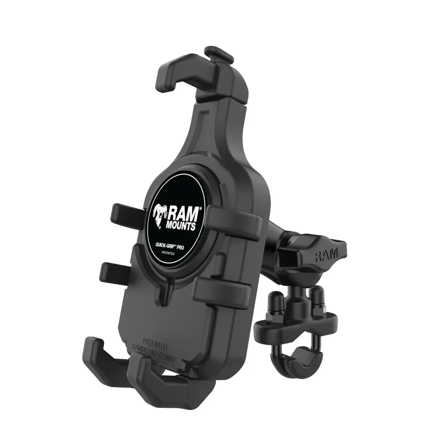 RAM Quick-Grip Pro™ Phone Mount w Short Handlebar U-Bolt (RAM-B-149Z-A-PD5U)