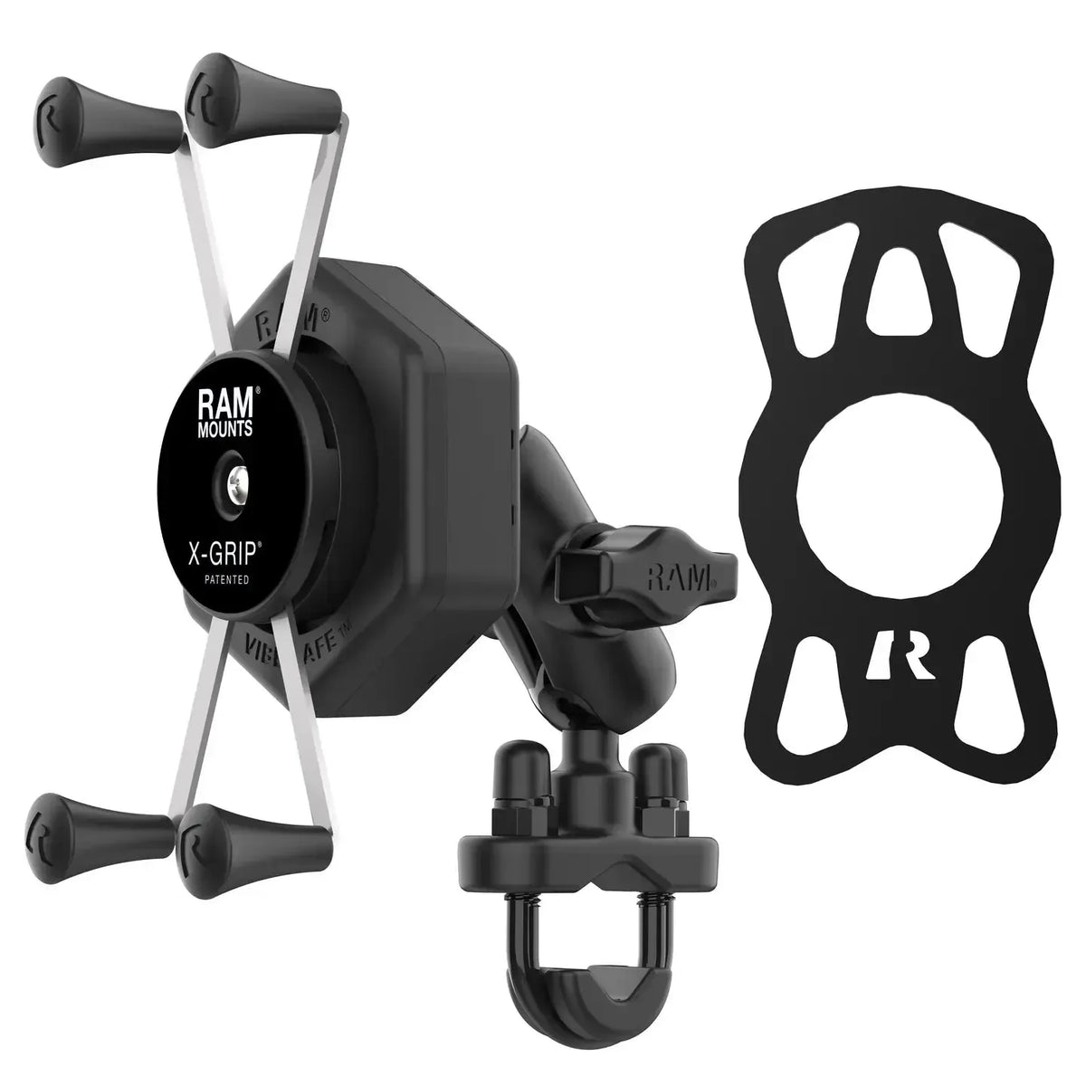 RAM UN10 Large X-Grip with Vibe-Safe &amp; U-Bolt Short Arm (RAM-B-149Z-A-UN10-462)