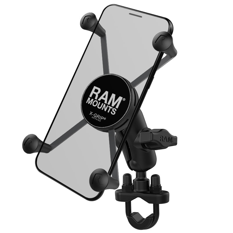 RAM Short Handlebar U-Bolt w UN10 X-Grip (RAM-B-149Z-A-UN10U)