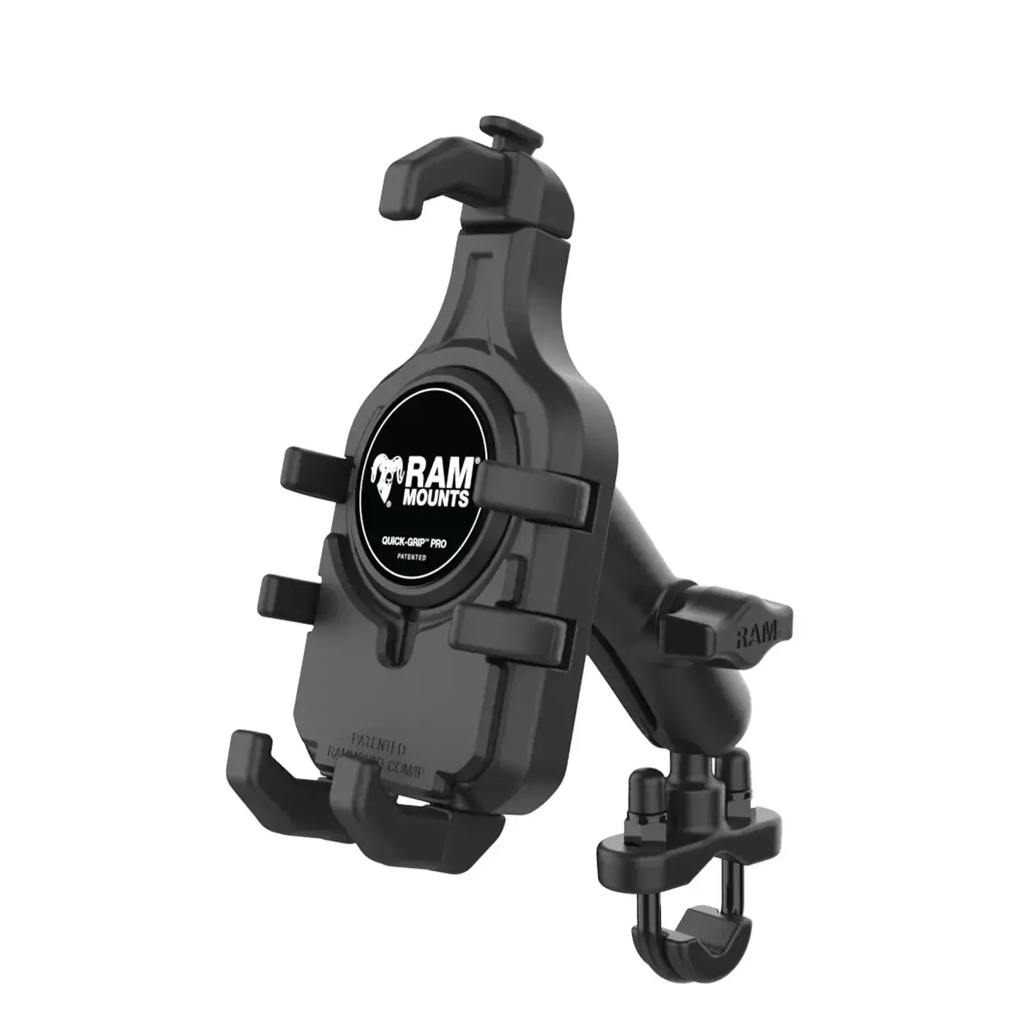 Ram Full Mount RAM Quick-Grip Pro™ Phone Mount w Handlebar U-Bolt (RAM-B-149Z-PD5U ...
