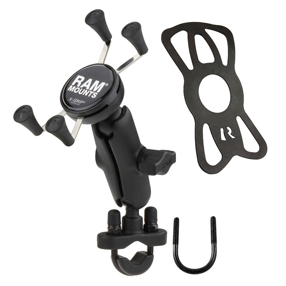 RAM Handlebar Mount w U-Bolt & X-Grip (RAM-B-149Z-UN7U)