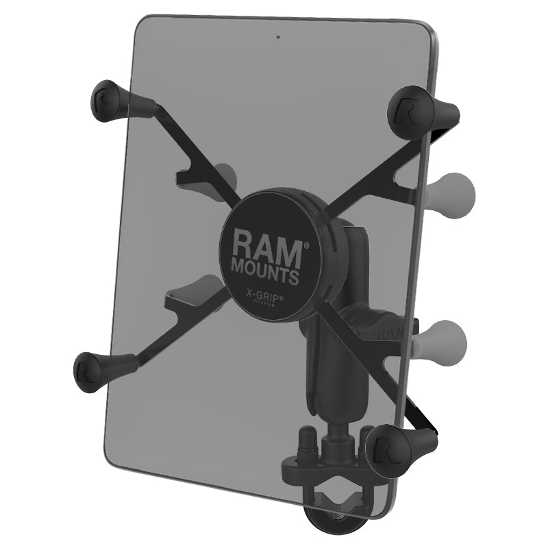 RAM Handlebar Mount w U-Bolt &amp; X-Grip for 7" Tablets (RAM-B-149Z-UN8U)