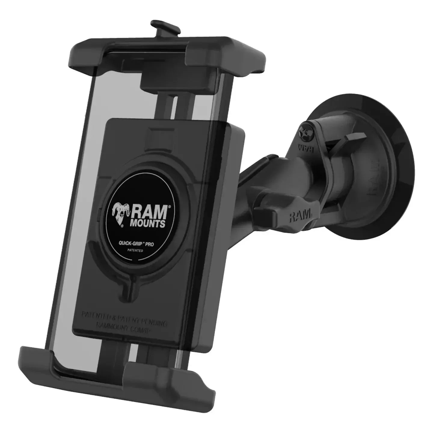 RAM Quick-Grip Pro XL Phone Mount w Suction Cup (RAM-B-166-PD7U)